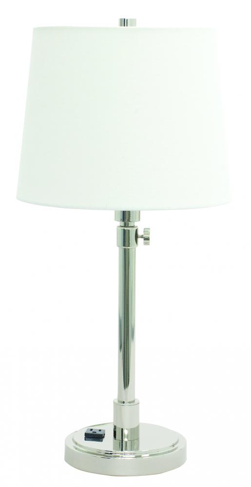 Townhouse Adjustable Table Lamp with Convenience Outlet