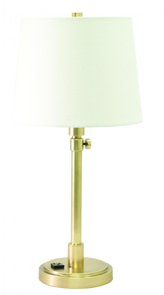 Townhouse Adjustable Table Lamp with Convenience Outlet