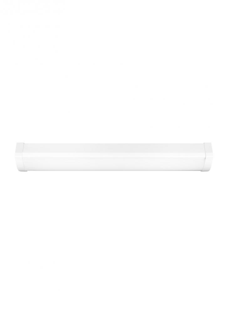 Drop Lens LED traditional 1-light LED indoor dimmable two foot ceiling flush mount in white finish w