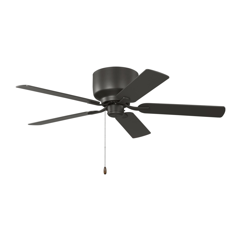 Linden 52 Hugger Ceiling Fan in Bronze with Bronze / American Walnut Reversible Blades