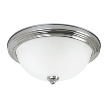 Generation Lighting 77063-05 - Geary transitional 1-light indoor dimmable ceiling flush mount fixture in chrome silver finish with