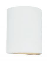 Generation Lighting 8304701-714 - Paintable Ceramic Sconces transitional 1-light outdoor exterior Dark Sky compliant round wall lanter