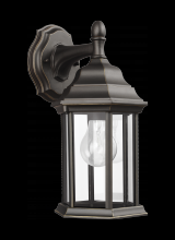Generation Lighting 8338701-71 - Sevier traditional 1-light outdoor exterior small downlight outdoor wall lantern sconce in antique b