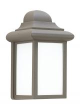 Generation Lighting 8788-10 - Mullberry Hill traditional 1-light outdoor exterior wall lantern sconce in bronze finish with smooth