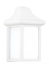 Generation Lighting 8788-15 - Mullberry Hill traditional 1-light outdoor exterior wall lantern sconce in white finish with smooth