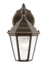 Generation Lighting 89937-71 - Bakersville traditional 1-light outdoor exterior small wall lantern sconce in antique bronze finish