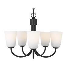 Generation Lighting GLC1115MBK - Miles Five Light Chandelier