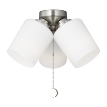 Generation Lighting MC268BS - Windom Light Kit in Brushed Nickel with Etched White Glass