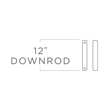 Generation Lighting DR12TB - 12" Downrod in Tuscan Bronze