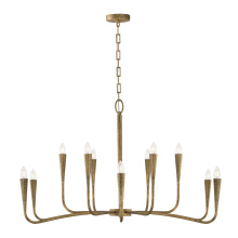 Capital 459801ARG - 46" W x 24.5" H 12-Light Chandelier in Hand-painted Textured Artisan Gold