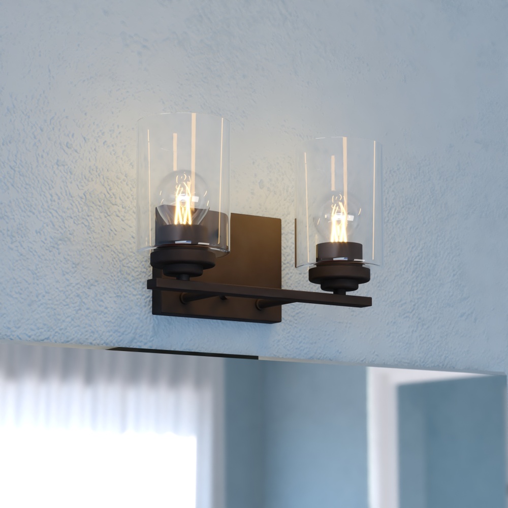 Park Ridge 13-in. W 2 Light Vanity Matte Black