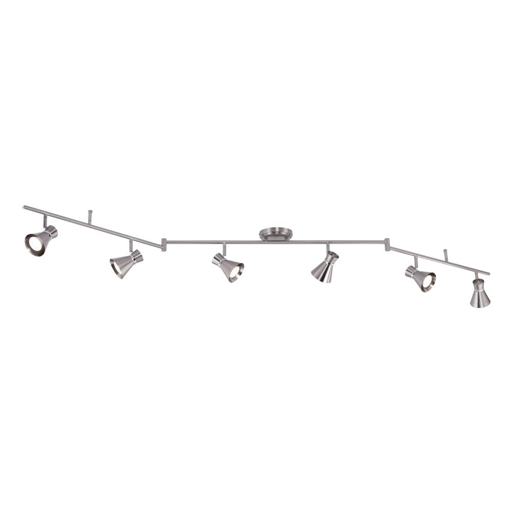 Alto 6L LED Swing Directional Ceiling Light Brushed Nickel and Chrome