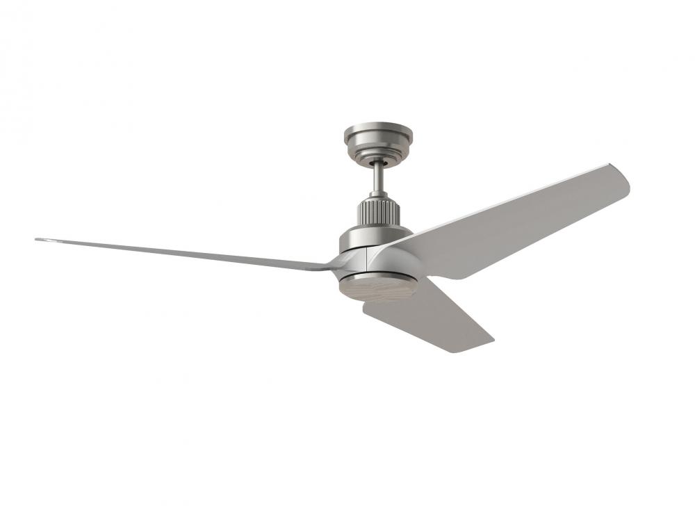 Ruhlmann Smart 52" Dimmable Indoor/Outdoor Integrated LED Brushed Steel Ceiling Fan