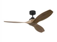 Visual Comfort & Co. Fan Collection 3CLNSM52MBKNH - Collins Smart 52 Ceiling Fan in Midnight Black with Natural Honey Blades