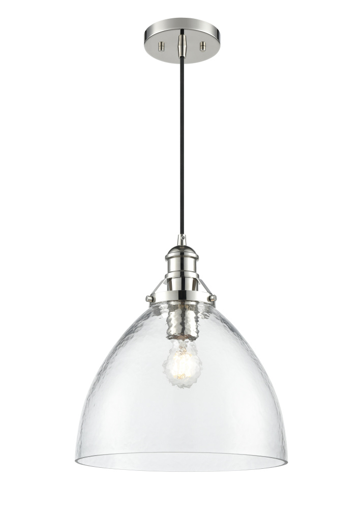 Khrisa 12.75" Wide 1-Light Pendant - Polished Nickel