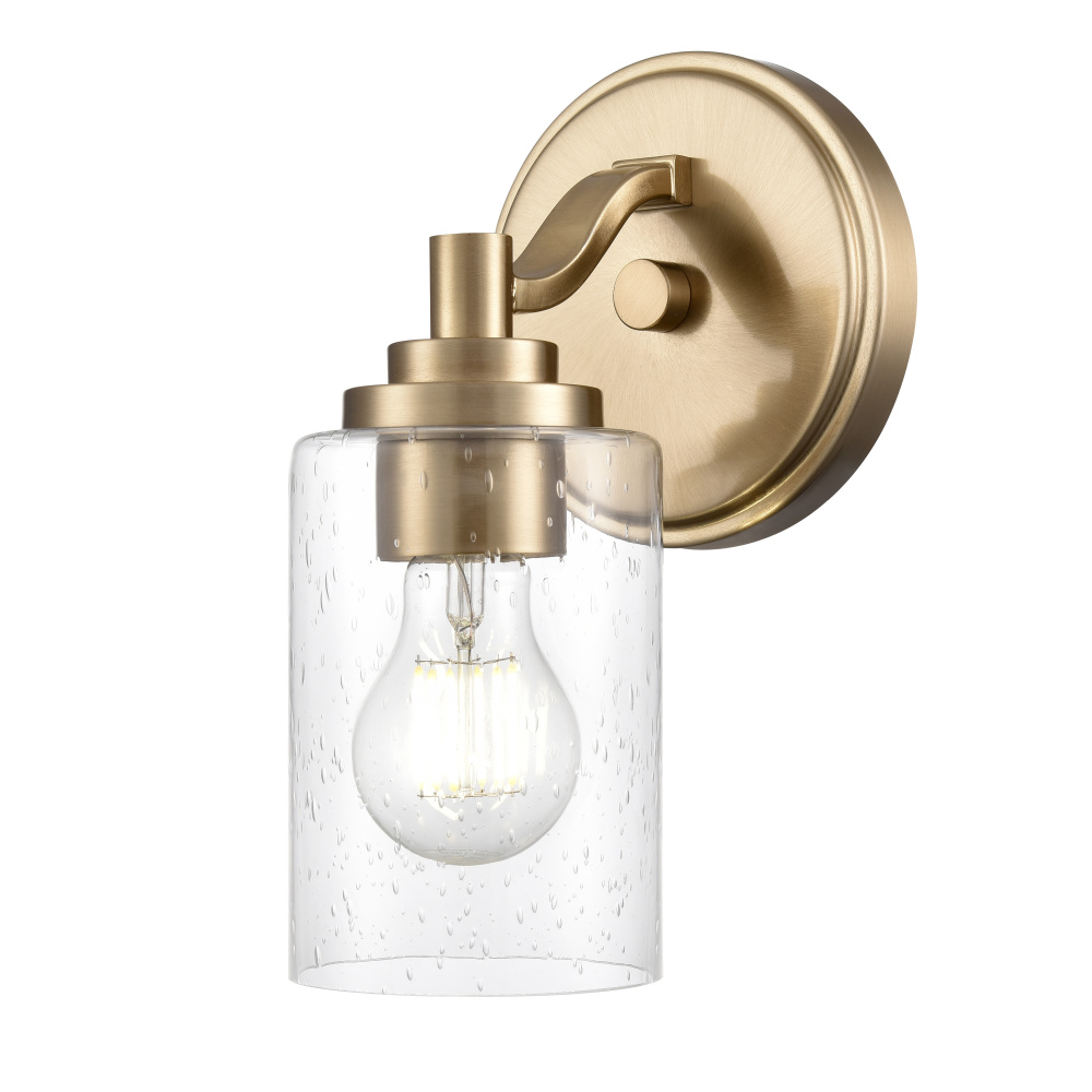 Moven 9.75" High 1-Light Wall Sconce - Modern Gold