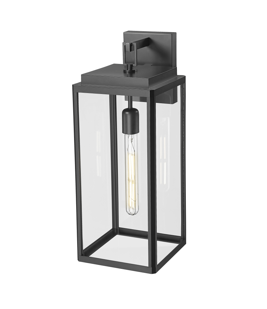 Alpharetta 19.75" High 1-Light Outdoor Wall Lantern - Powder Coated Black