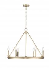 Millennium 9506-MG - Carruth 6-Light Chandelier Ceiling Light Modern Gold