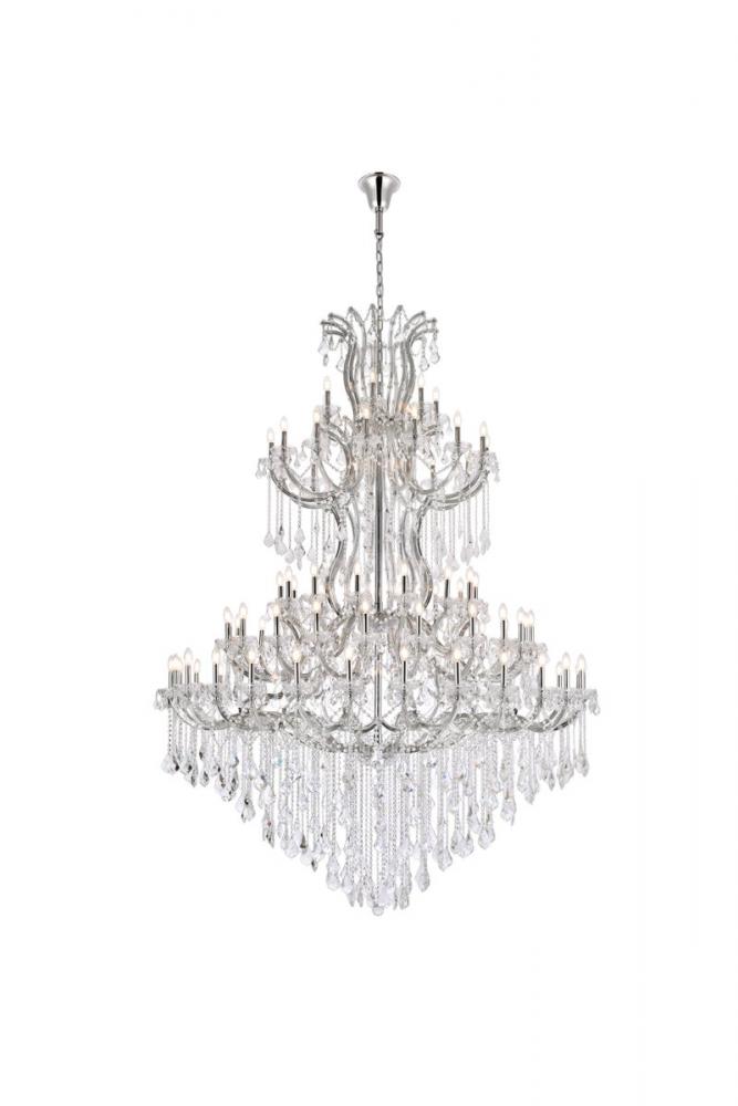 Maria Theresa 85 light Chrome Chandelier Clear Royal Cut Crystal