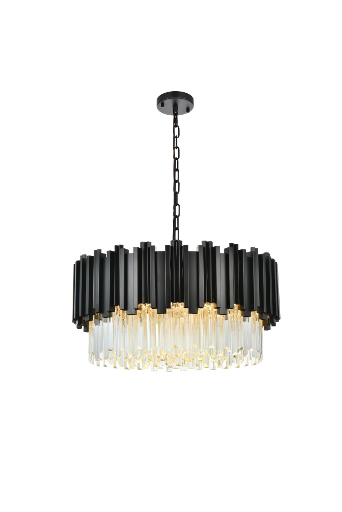 Pendant D24"H14"L8 Black