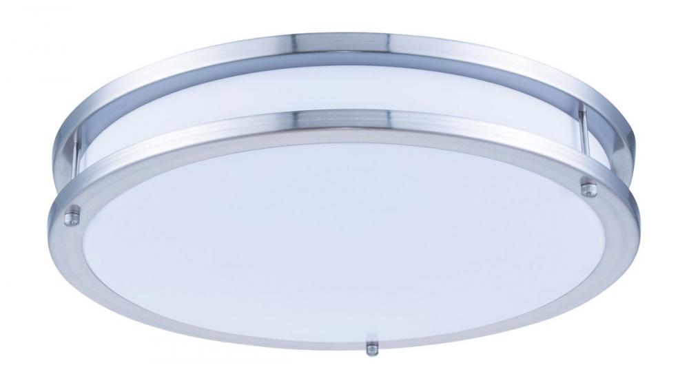 LED Double Ring Ceiling Flush, 3000k, 105 Degree, Cri80, ETL, 28w, 100w Equivalent, 35000hrs, Lm2000