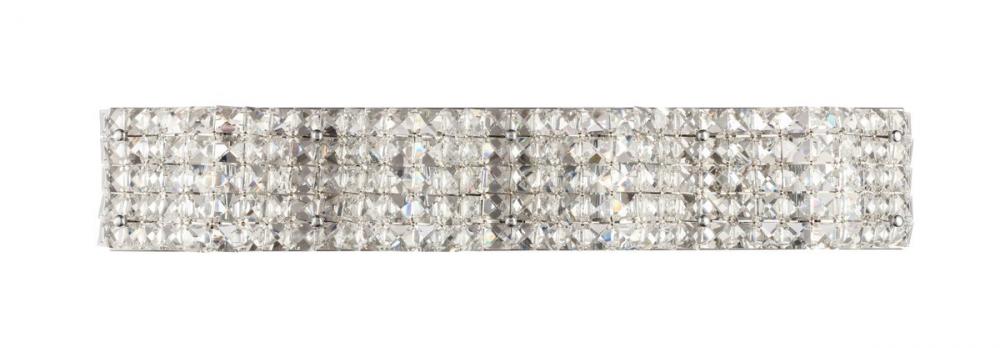 Ollie 4 Light Chrome and Clear Crystals Wall Sconce