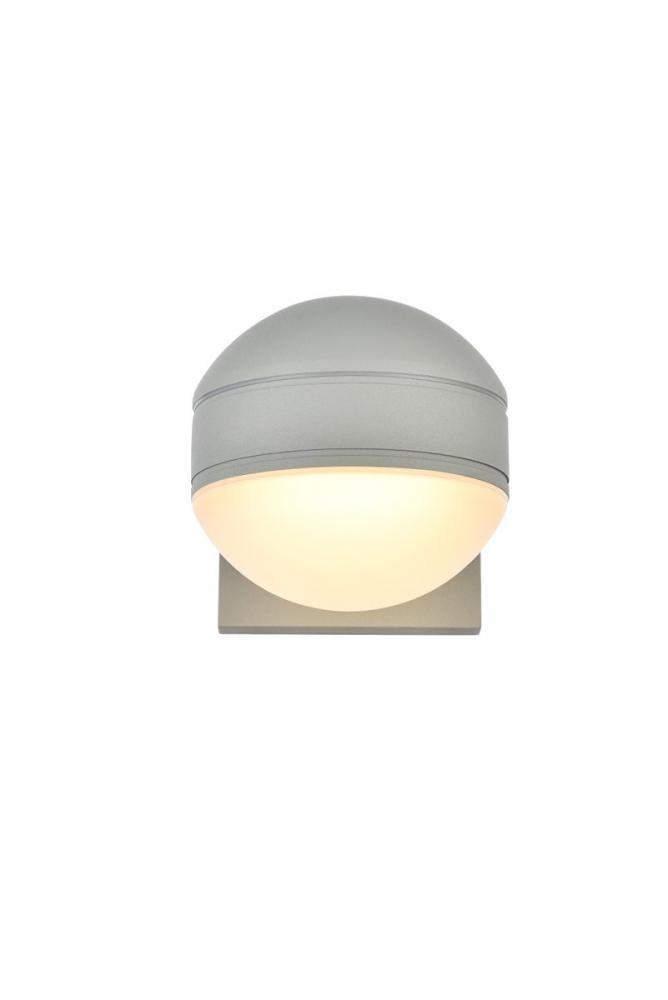 Raine Integrated LED wall sconce in silver