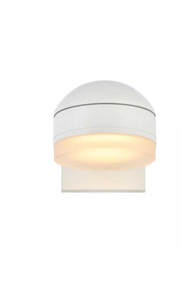 Raine Integrated LED wall sconce in white