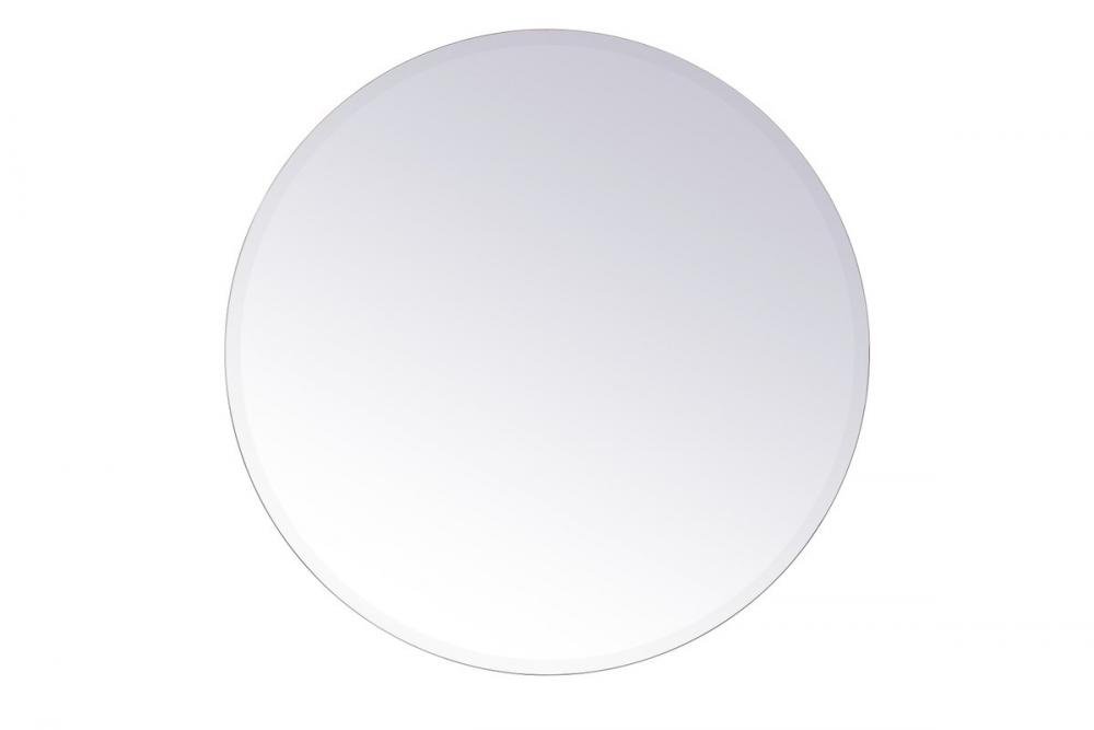 Modern 32 In. Contemporary Mirror in Clear