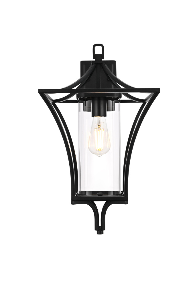 Wall sconce W12" E13" H21" L1 Black (1Box)