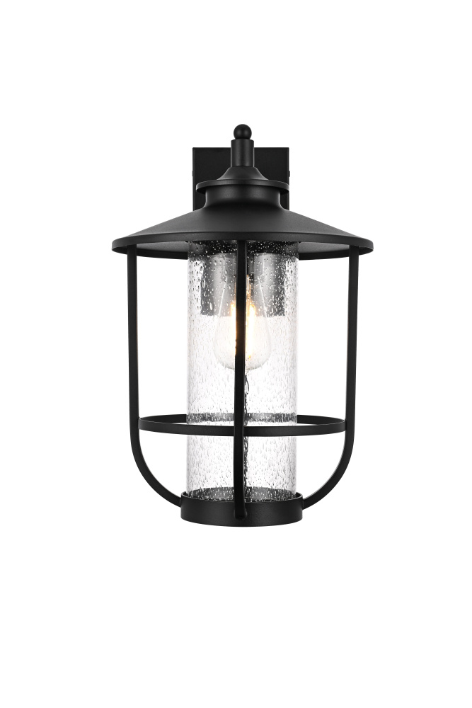 Wall sconce W11" E12" H17" L1 Black (1Box)