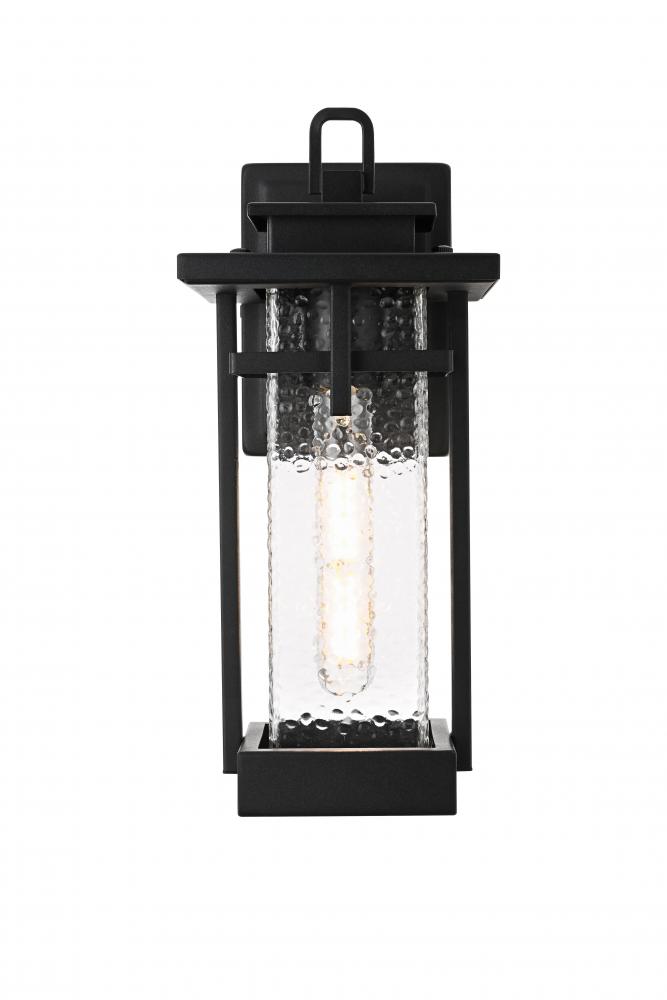 Wall sconce W6" H14" E7.5" L1 Black