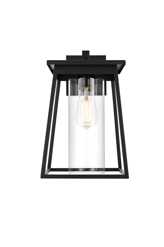Wall sconce W8.5" E9.5" H14" L1 Black