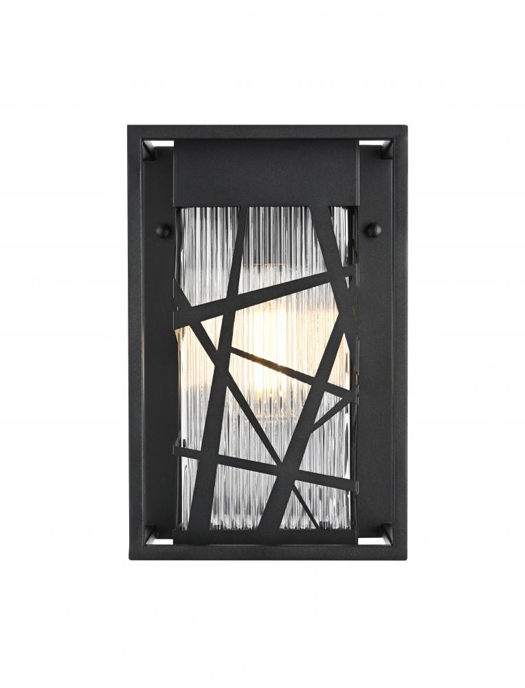 Wall sconce W7" H11.5" E6" L1 Black