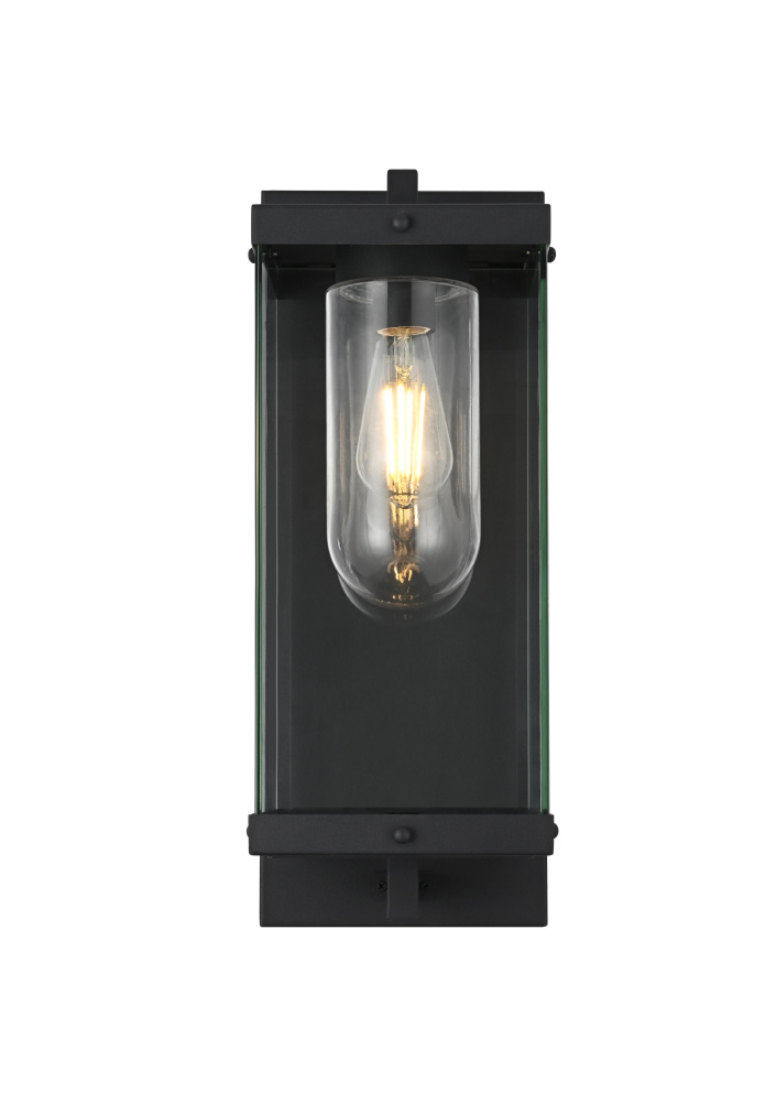 Wall Sconce W7.9" E9.5" H20.5" Black