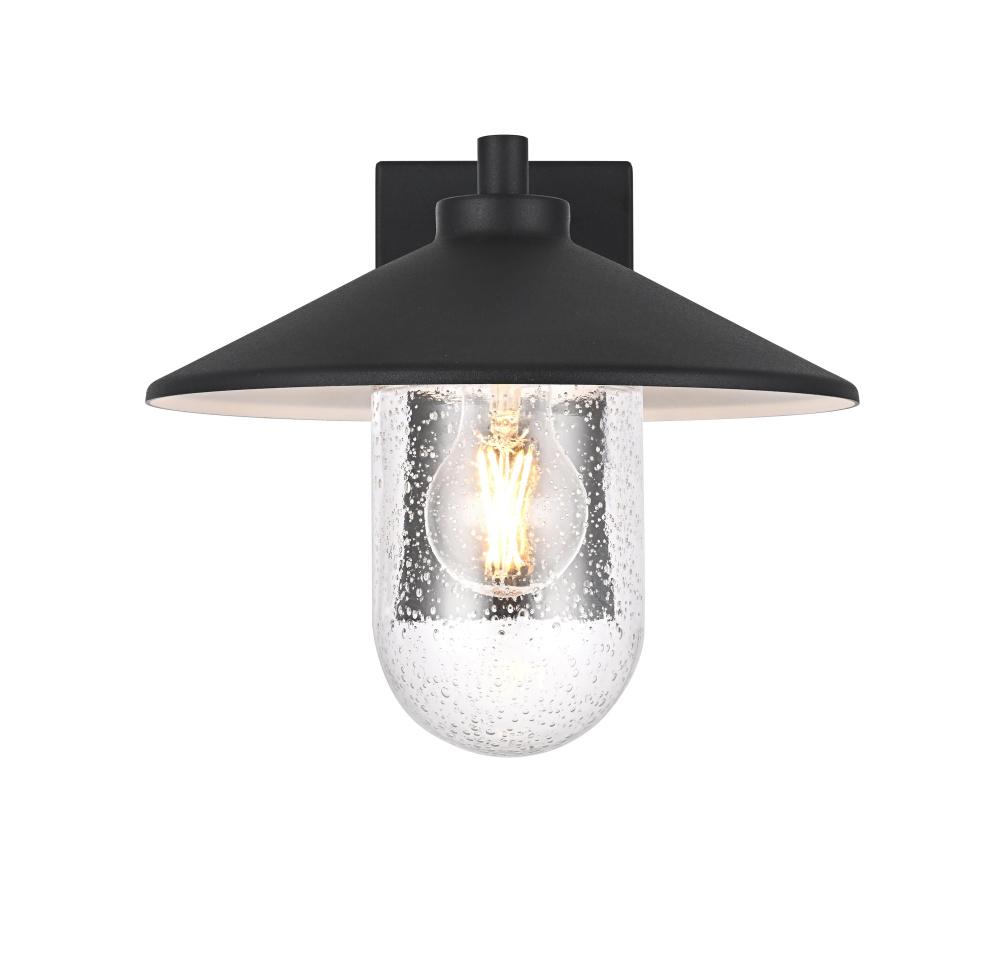 Wall Sconce W10.2" E11.8" H9.8" Black