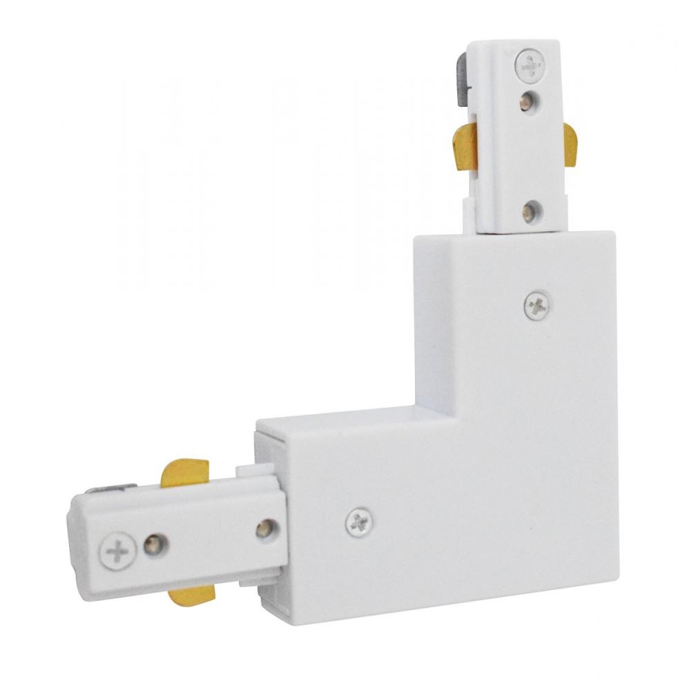 L-connector for Track Section, Matte Frosted White