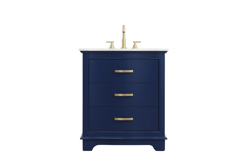 Vanity Cabinet 30"W x 22"D x 34"H blue