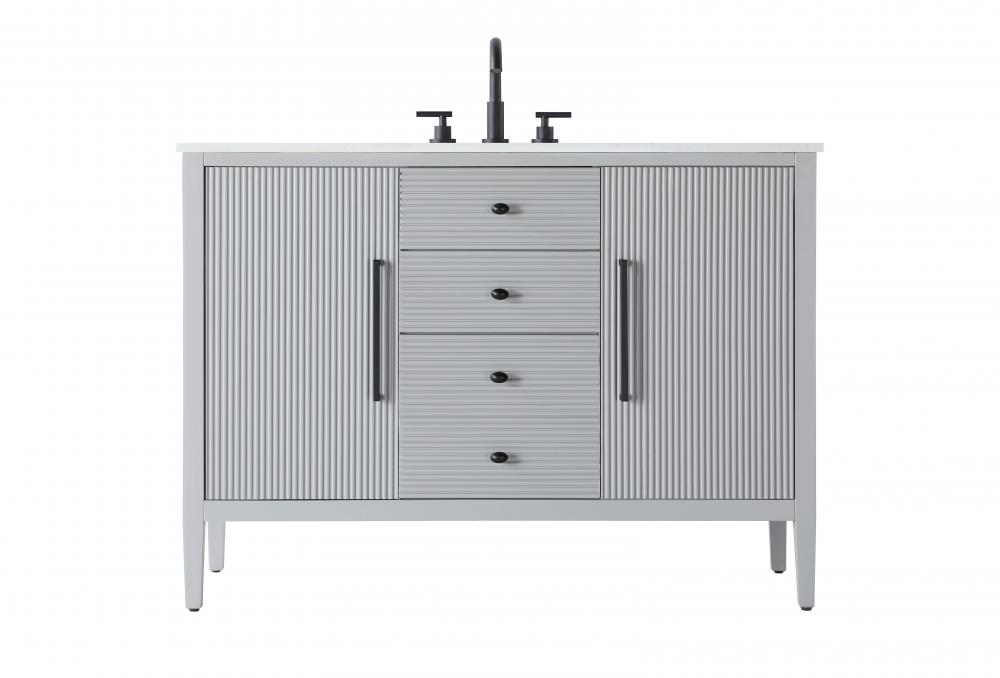 48 inch Single Bathroom Vanity in Grey