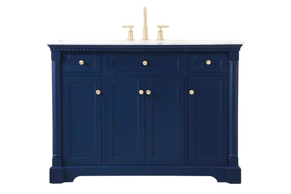 48 Inch Single Bathroom Vanity in Blue