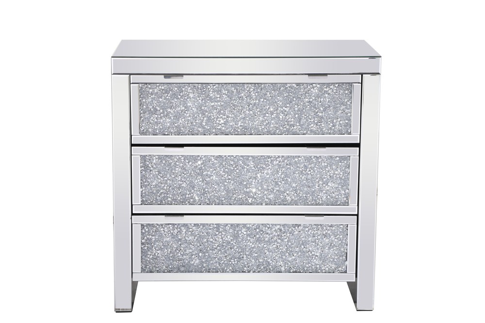 31.5 inch Crystal Cabinet Silver Royal Cut Crystal