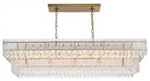 Elegant 1780G50SG - Emilia Hang L50"W14"H12.5" E12 L8 Satin Gold