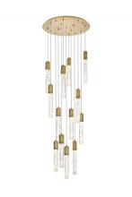 Elegant 2089G30SG - Pendant D30"H24"L13 Satin Gold