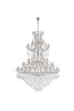 Elegant 2800G96C/RC - Maria Theresa 85 light Chrome Chandelier Clear Royal Cut Crystal