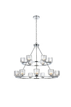 Elegant 5100L236C - Pendant Light D36"+26" G9 Lt15 40W Chrome