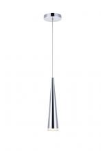 Elegant 5201D3C - Fantasia 1 Light Chrome LED Pendant