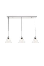 Elegant LD4017D40C - Histoire 3 light chrome Pendant