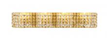 Elegant LD7018BR - Ollie 4 Light Brass and Clear Crystals Wall Sconce