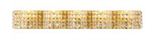 Elegant LD7020BR - Ollie 5 Light Brass and Clear Crystals Wall Sconce