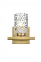 Elegant LD7025W7SG - Cassie Wall sconce W7.1"E5.2"H7.7" Satin Gold